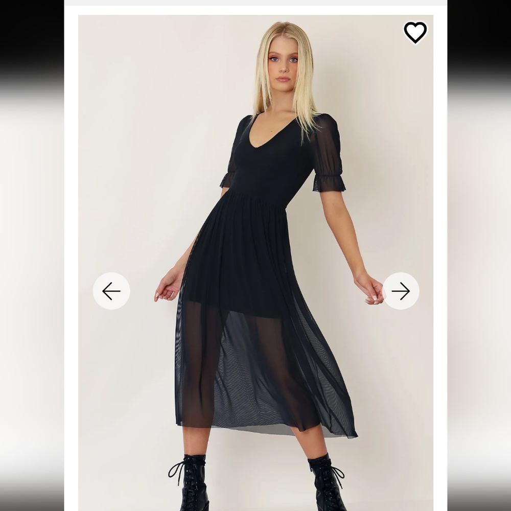Blackmilk Super Sheer Stellar Dress Small